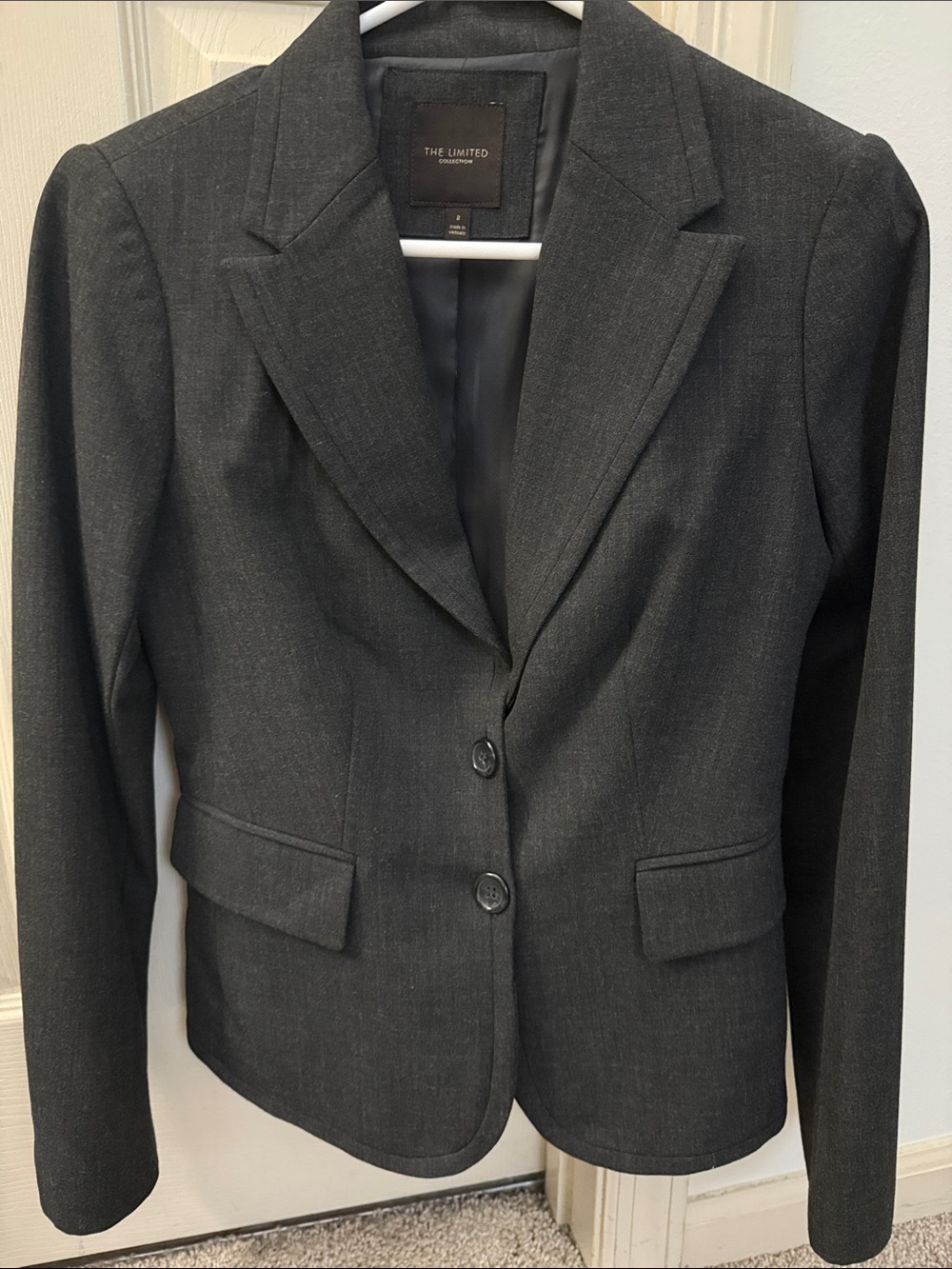 The Limited Charcoal Gray Women's Tailored Blazer
